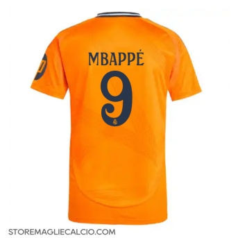 Real Madrid Kylian Mbappe #9 Maglia Gara Trasferta Repliche 2024-25